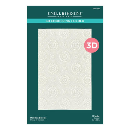 Spellbinders 3d Embossing Folder: Mandala Blooms