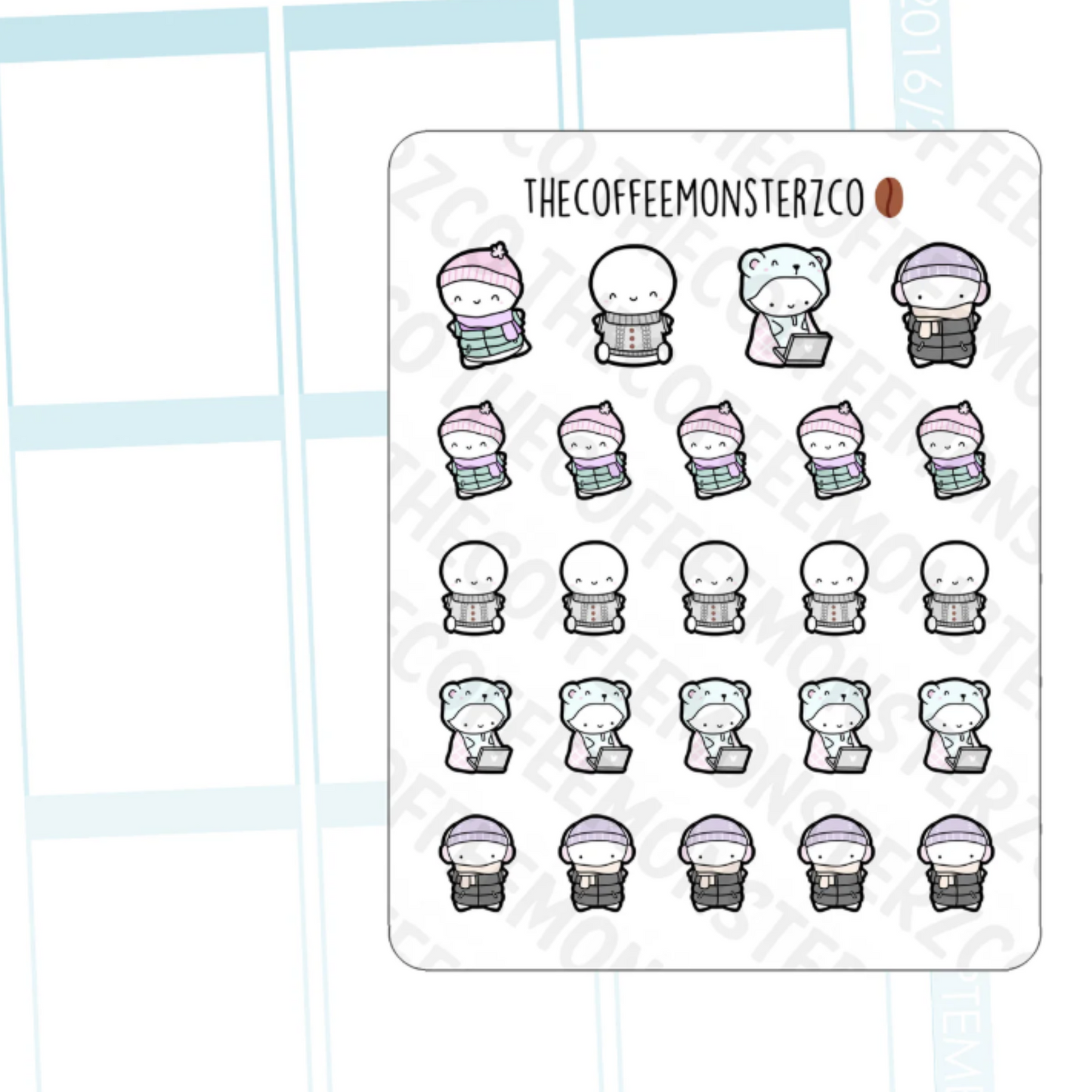 TCMC: "Cozy Emotis" Sticker Sheet