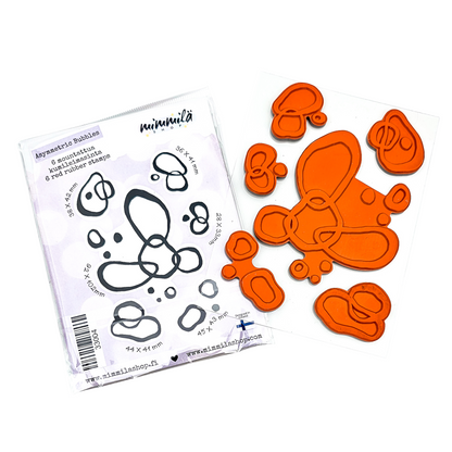 M!M: Asymmetric Bubbles Stamp Set