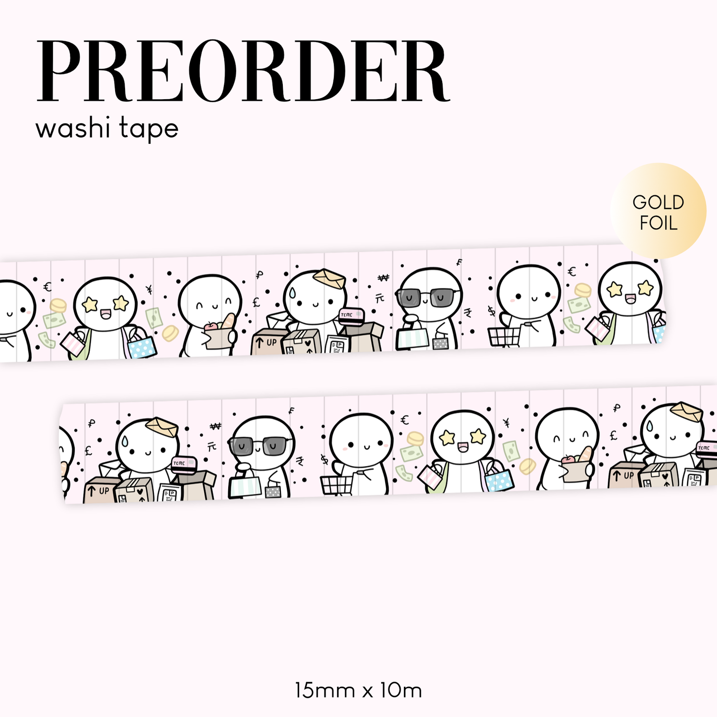 TCMC: "Shopping Spree" Washi Tape