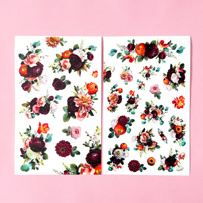 LLP: "Jewel Tone Blooms" Sticker Book