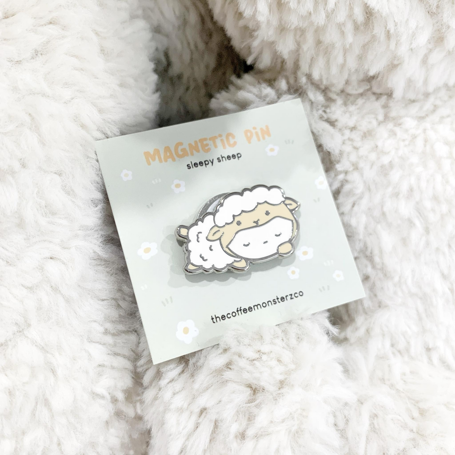 TCMC: Sleepy Sheep - Magnetic Pin