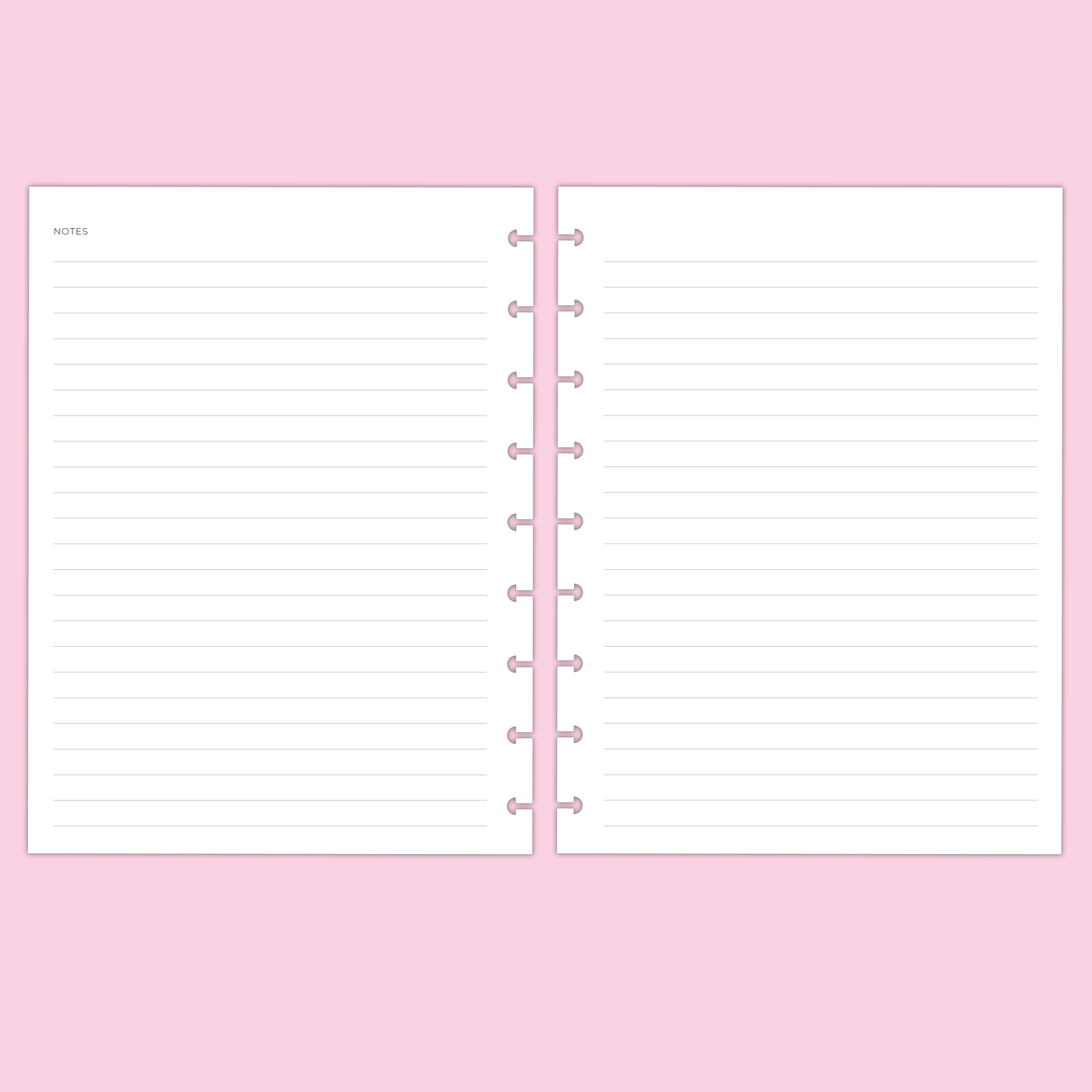 LLP: "2025 Minimal Monthly" Planner Inserts for Classic Disc Bound Planners