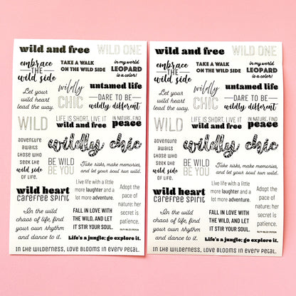 LLP: "WILDLY CHIC" Sticker Book