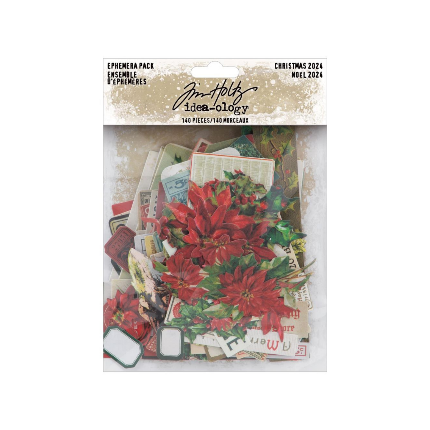 Tim Holtz Idea-ology Christmas 2024 Ephemera Pack