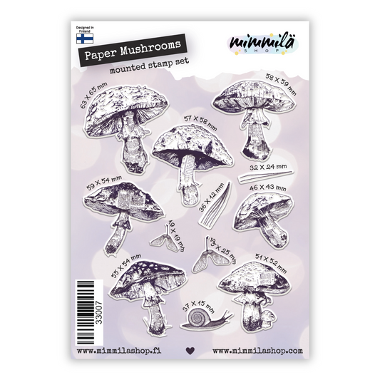 M!M: Paper Mushrooms Stamp Set