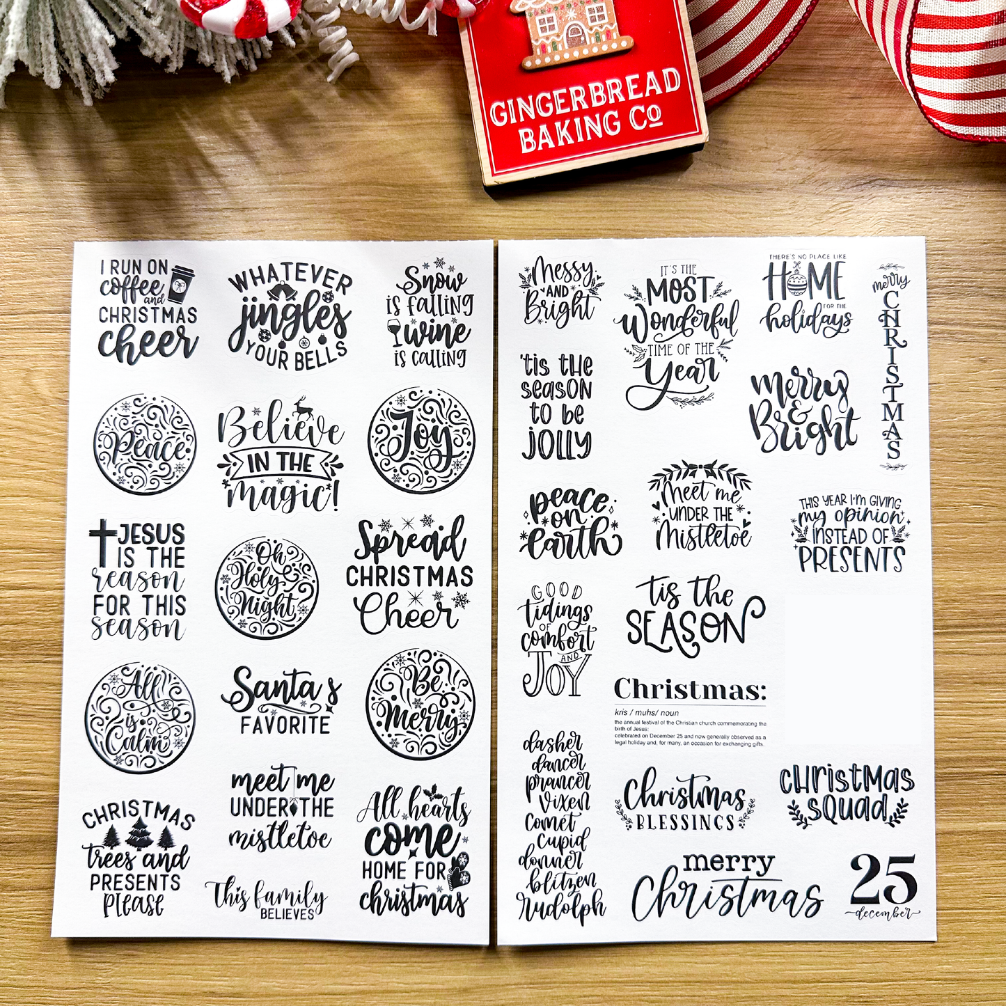 LLP: "Chic Christmas" Sticker Book