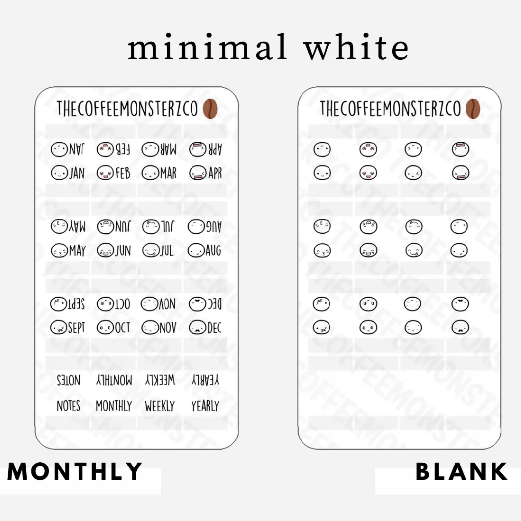 TCMC: Mini Monthly Tabs (Several Color Options)