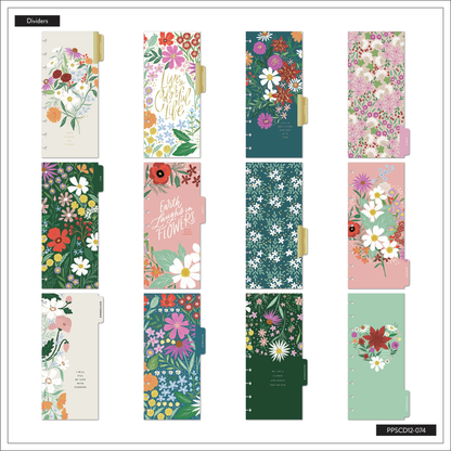 HP: "BLOOMING BOUQUET" SKINNY 12 MONTH DATED PLANNER